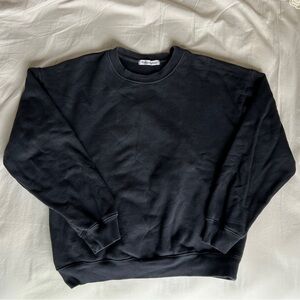 black reformation crewneck sweatshirt - small / s